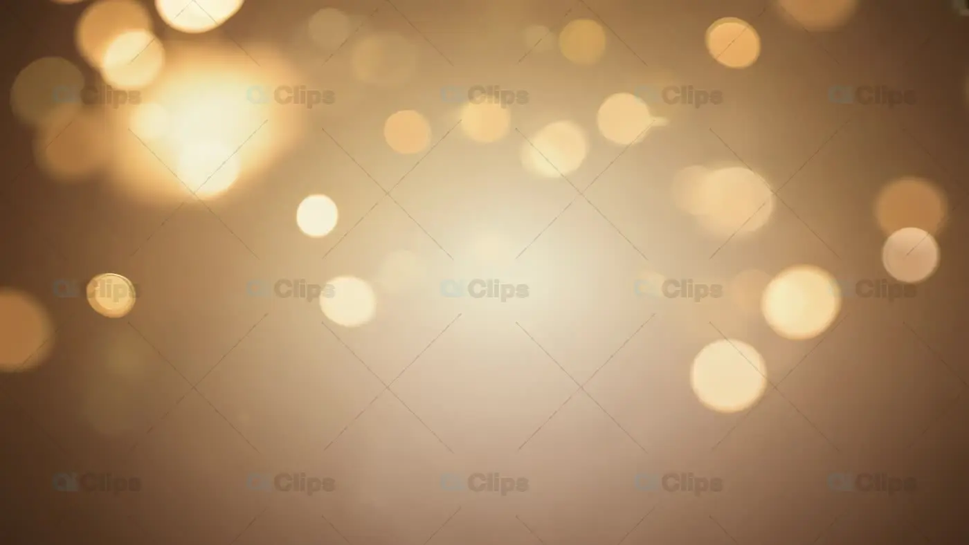 Elegant Golden Bokeh Background with Soft Defocused Lights | AIClips