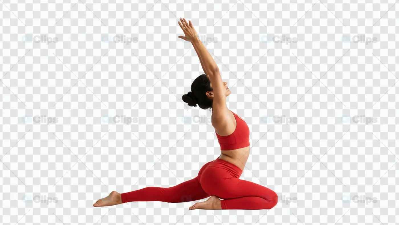 Dynamic Yoga Pose Mockup for Creative Projects