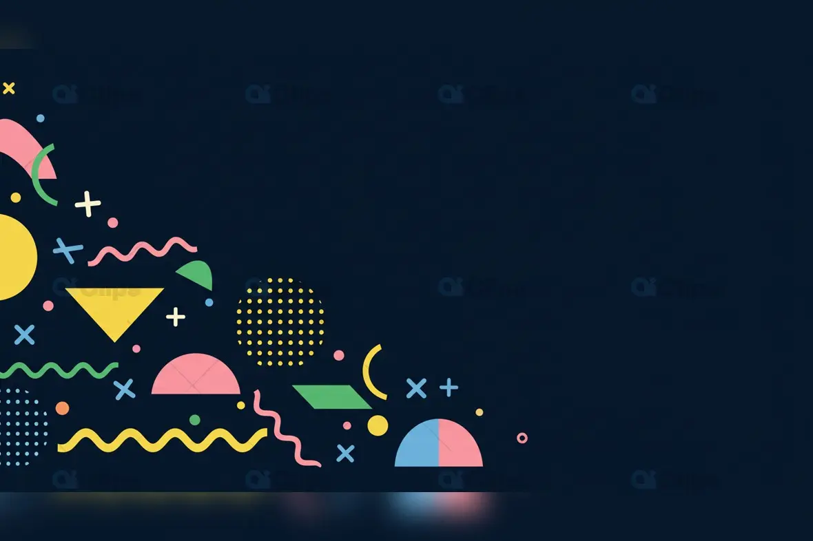 Abstract Memphis Style Background