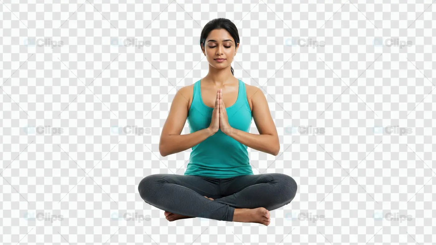 Meditative Yoga Pose PNG  Peaceful Serenity