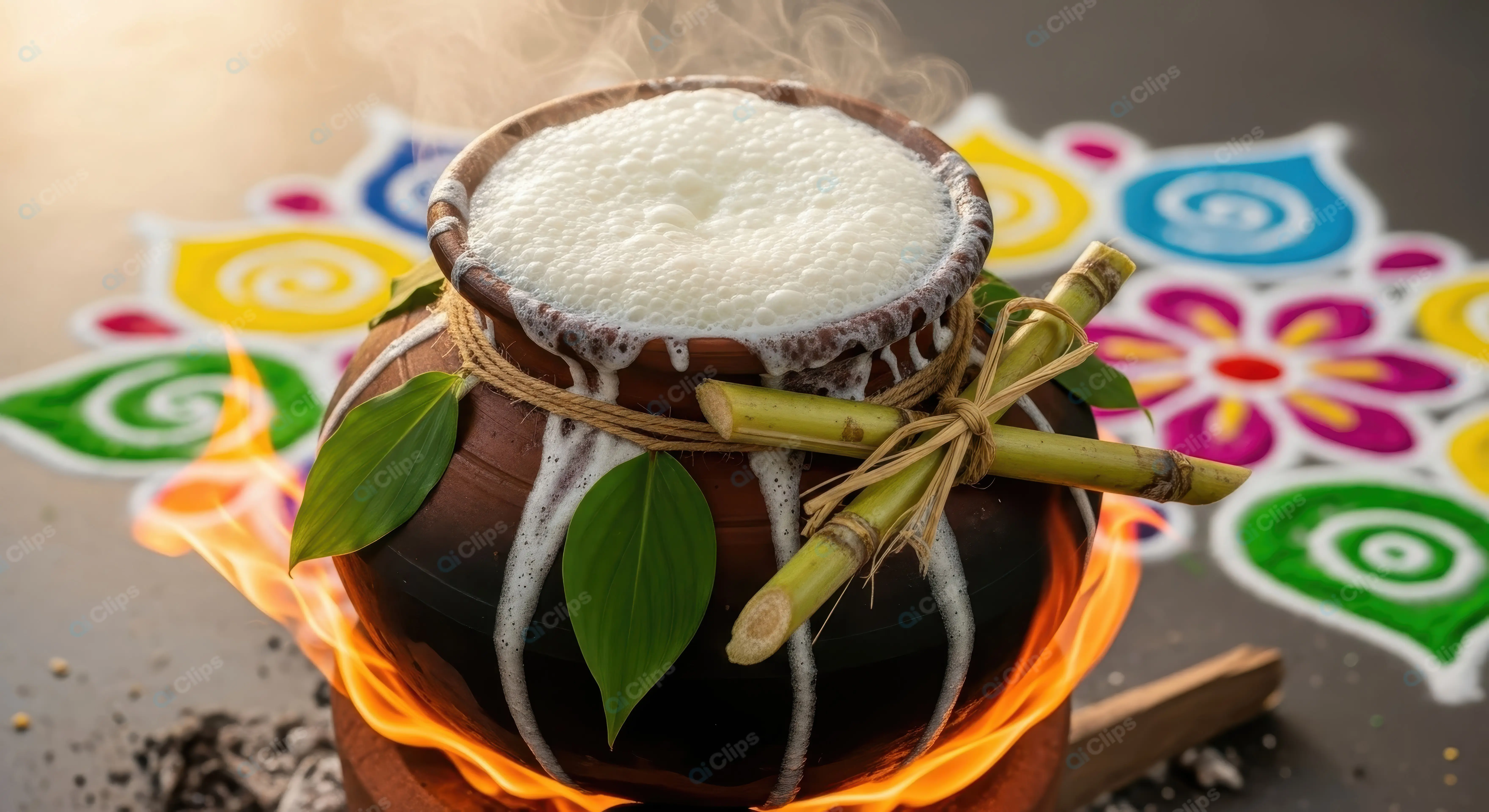 Traditional Pongal Pot Celebration