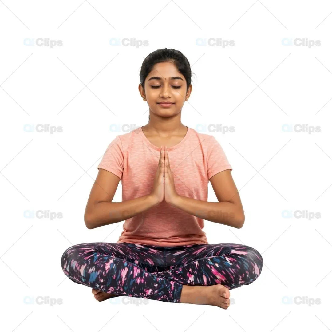 Meditation Pose PNG for Mindfulness and Wellness Projects