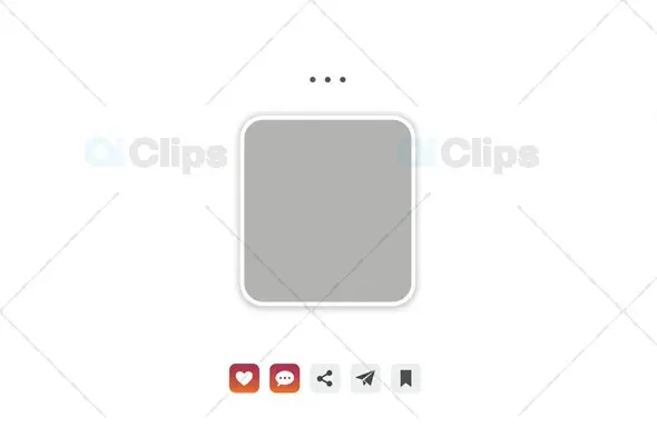 Modern Instagram Post Template with Social Media Icons