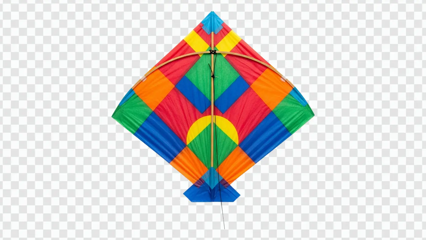 Colorful Indian Patang Kite for Makar Sankranti PNG