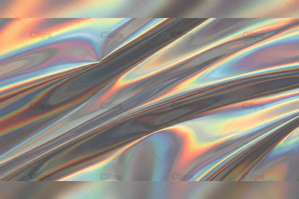 Holographic Iridescent Waves Background