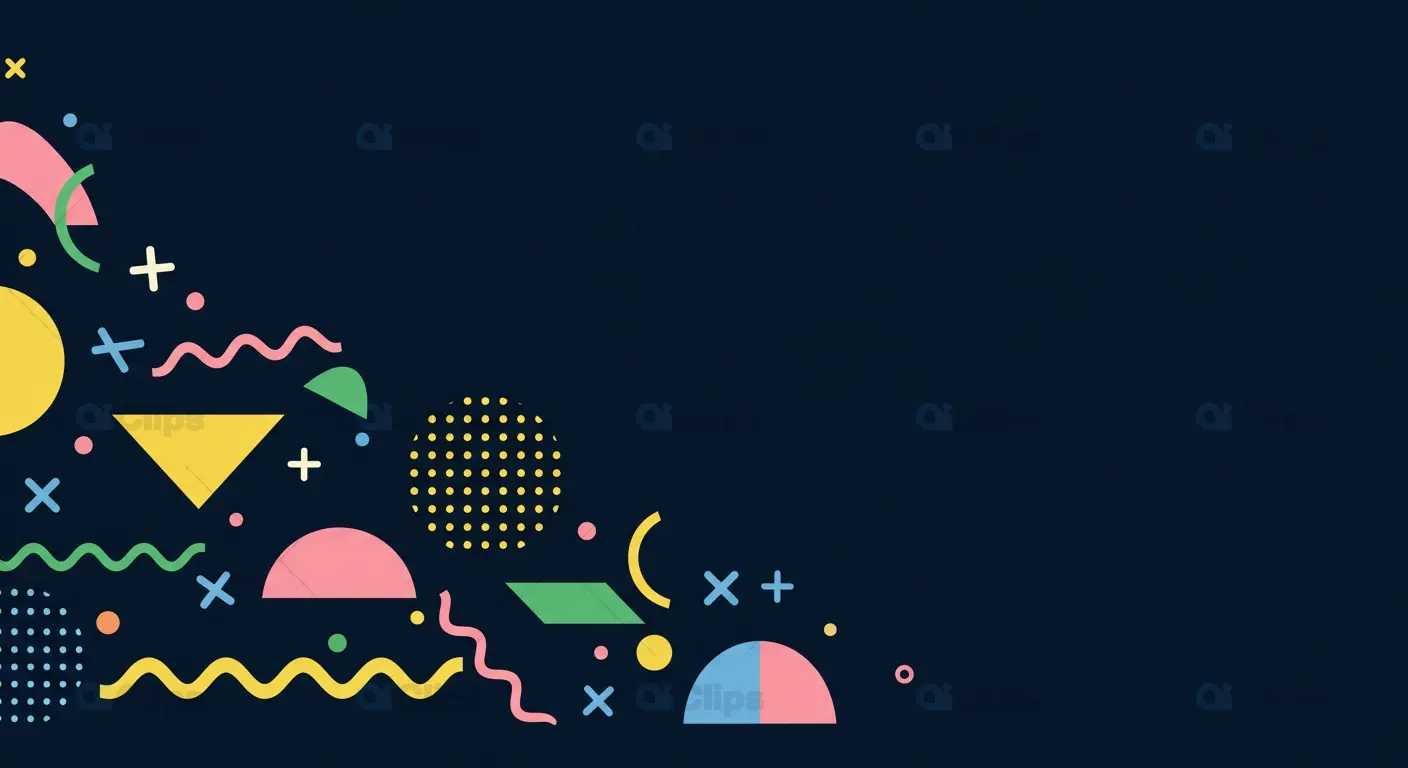 Abstract Memphis Style Background