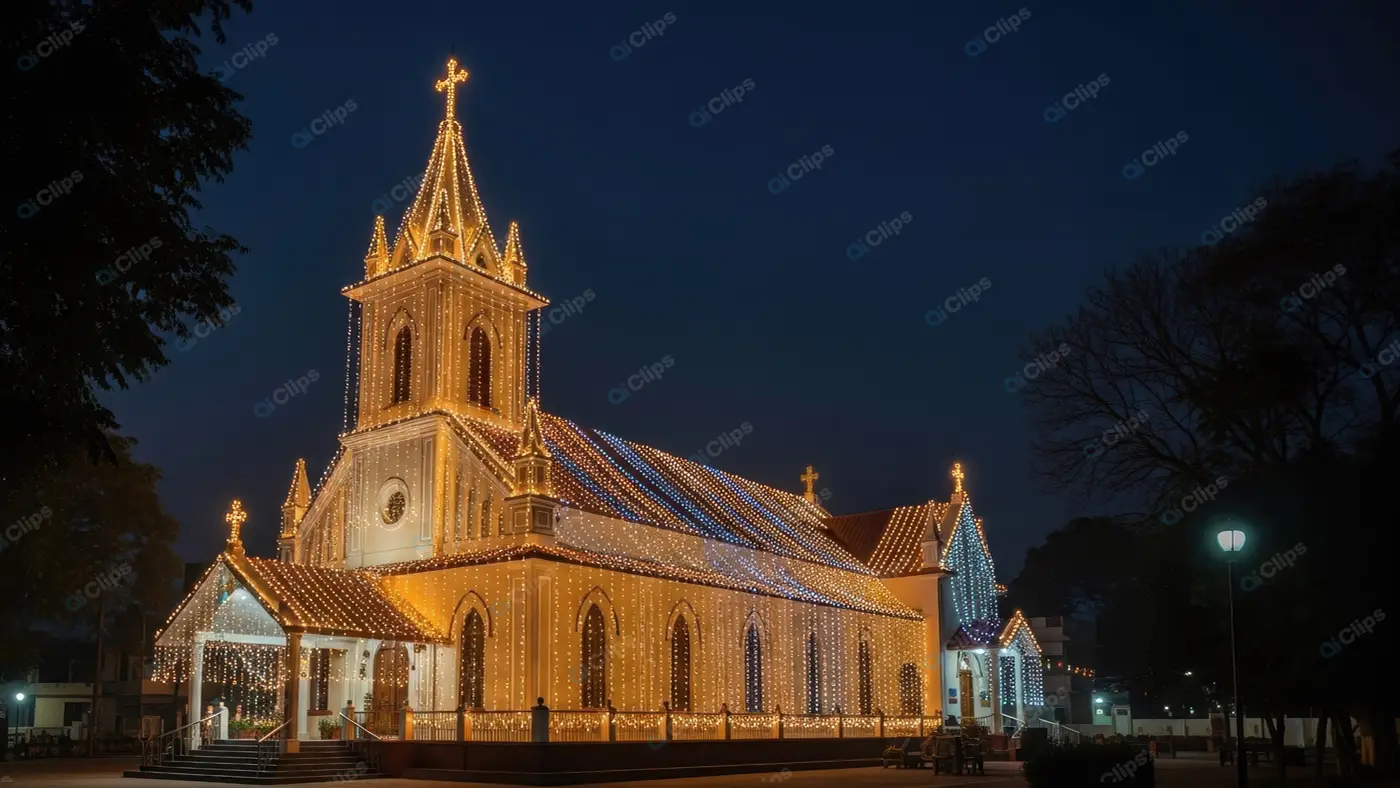 Radiant Architectural Landmark After Dark