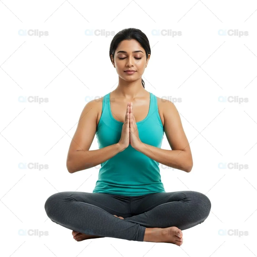 Meditative Yoga Pose PNG  Peaceful Serenity