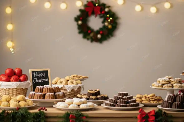 Festive Holiday Dessert Buffet