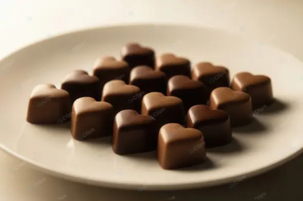 Luxurious Heart Shaped Chocolate Pralines