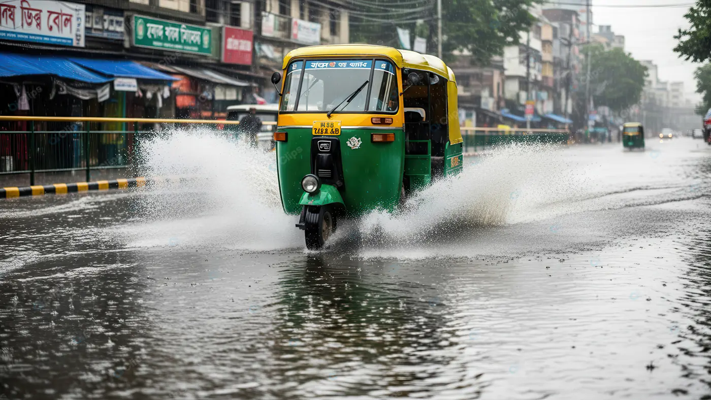 Monsoon Tuk-Tuk Splash