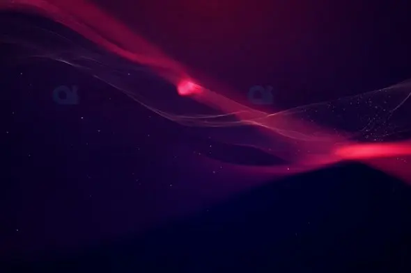 Abstract Red Aurora Wave Motion Background
