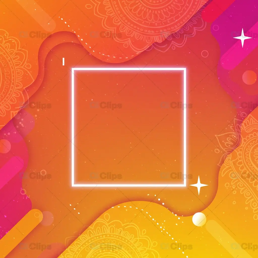 Festive Frame Design A Vibrant Decorative Template