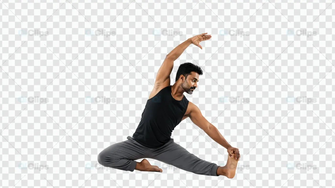 Dynamic Yoga Poses Stock Image for Creative Projects