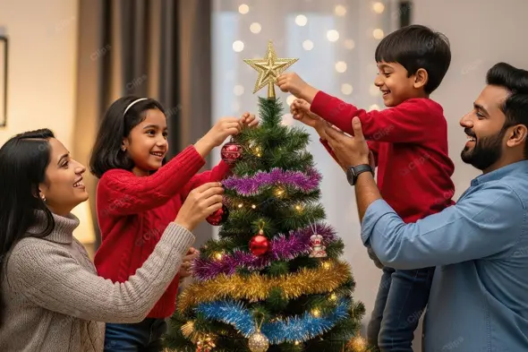 Heartwarming Family Christmas Preparation