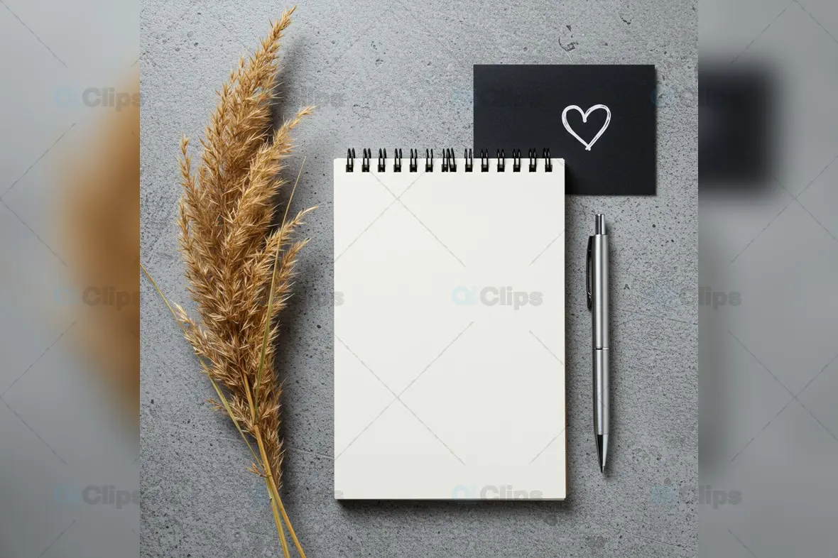 Stylish Instagram Mockup with Notepad and Pen