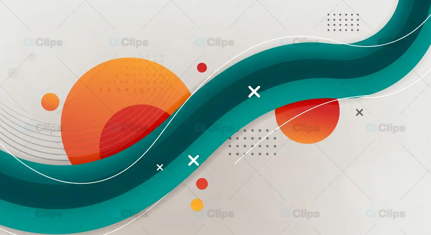 Abstract Wavy Lines Background