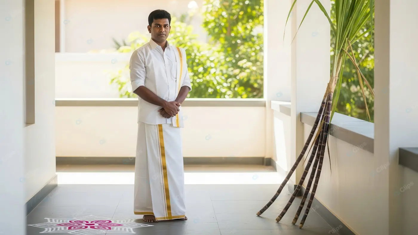 Indian Man in Traditional Festive Attire