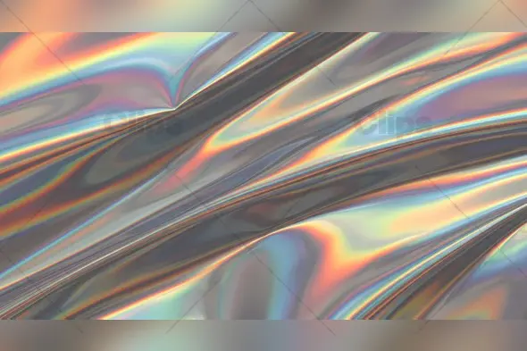 Holographic Iridescent Waves Background
