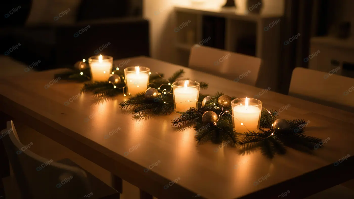 Elegant Holiday Table Centerpiece