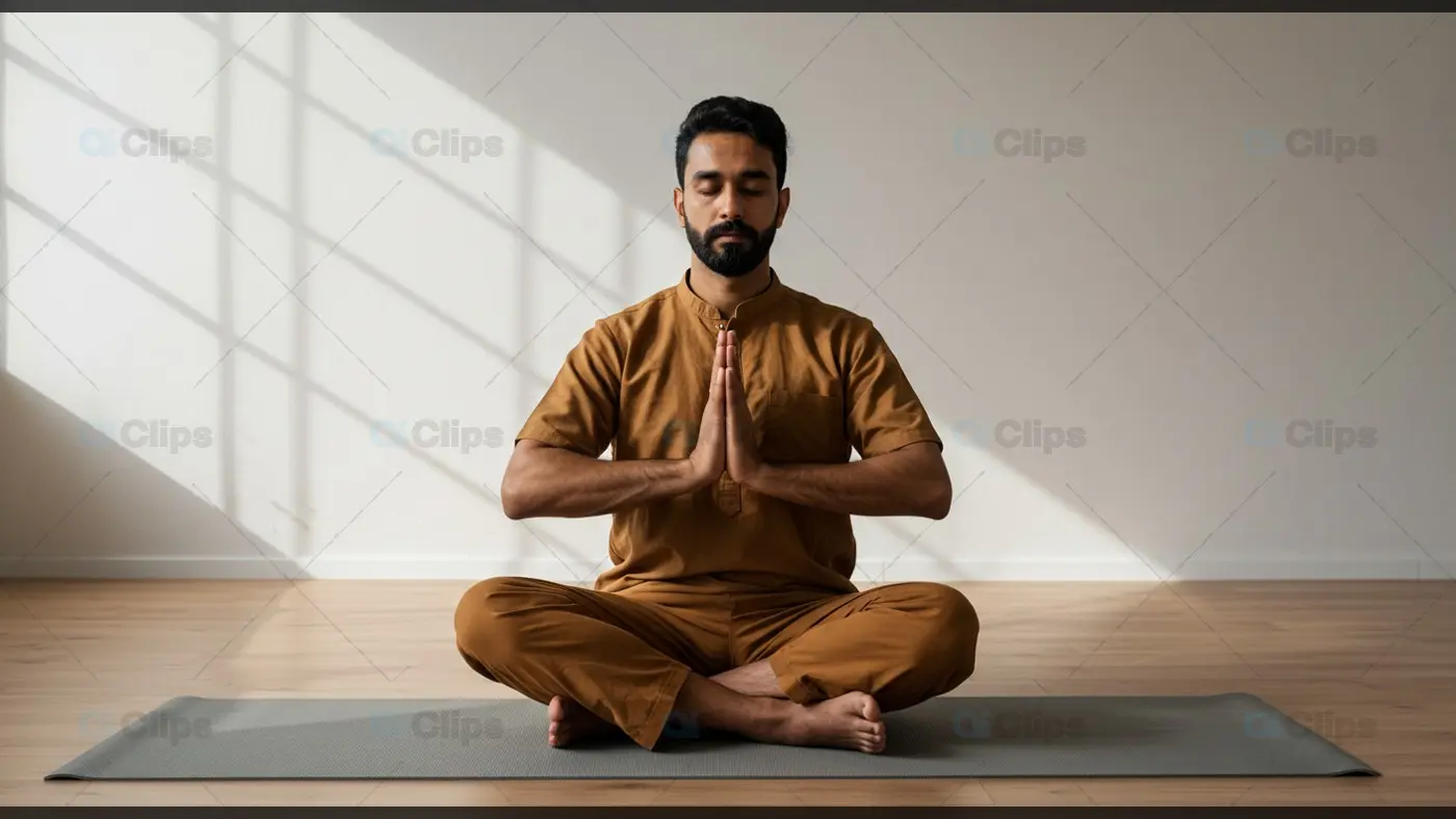 Serene Meditation Man A Journey to Inner Peace