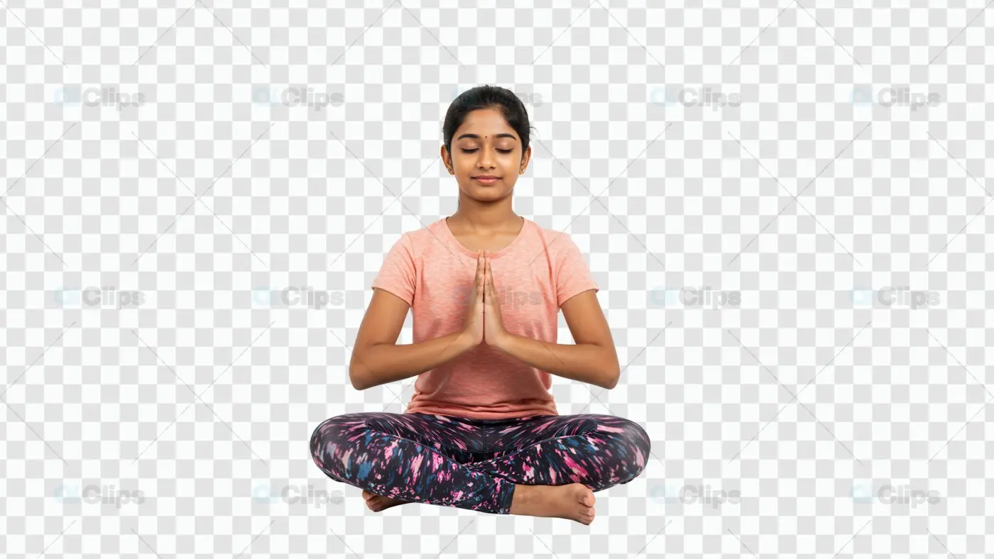 Meditation Pose PNG for Mindfulness and Wellness Projects