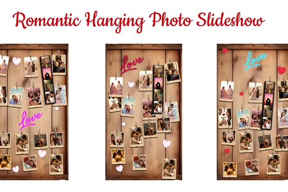 Rustic Clothespin Memories Slideshow