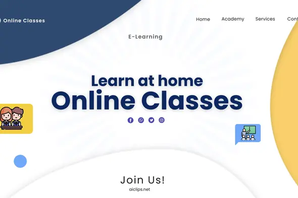 E-Learning Platform Intro Template
