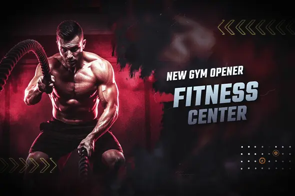 Intense Fitness Gym Opener Template