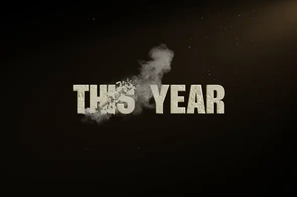 Cinematic Dust & Debris Text Reveal