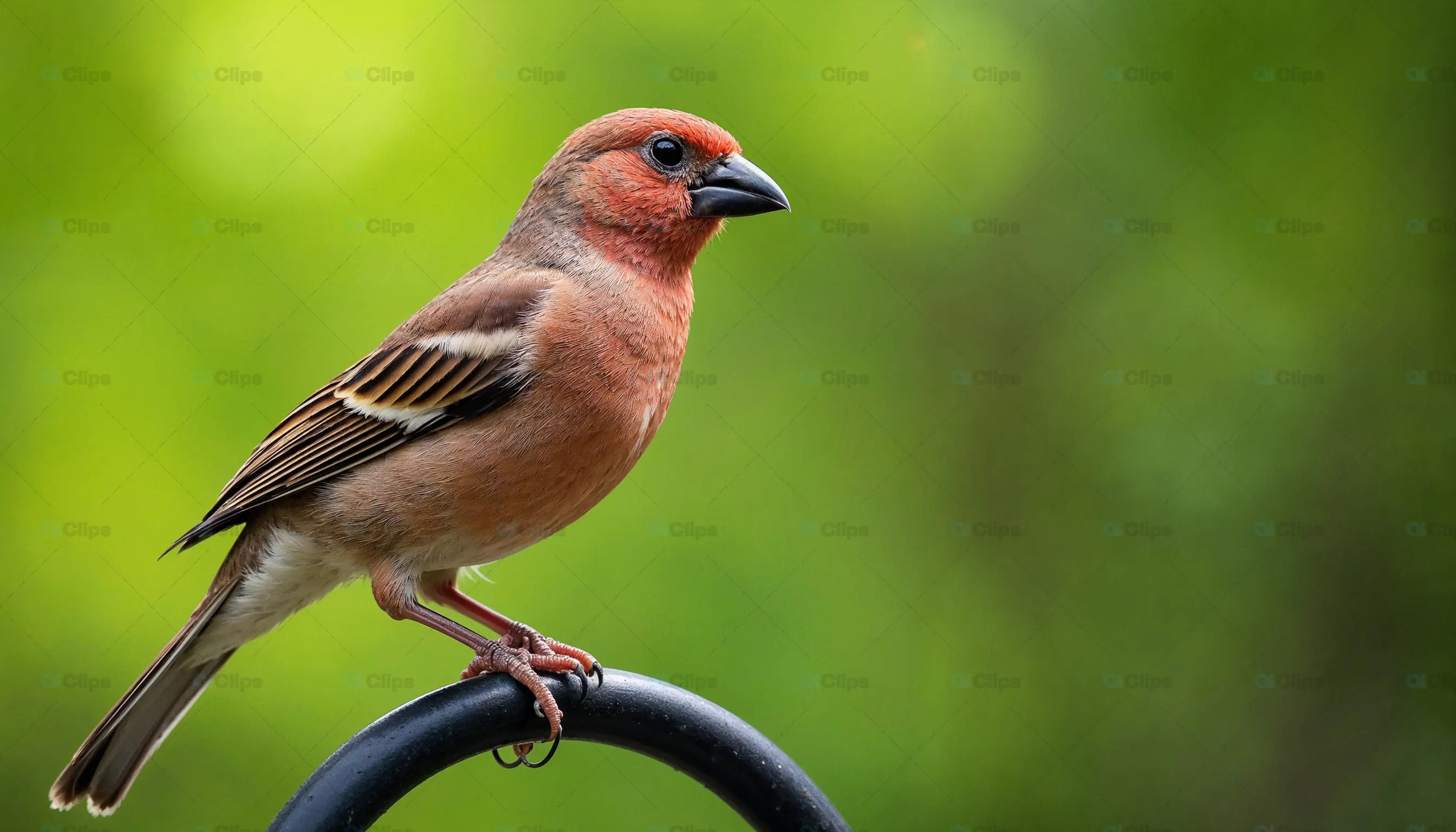 Perched Finch with Vibrant Plumage
