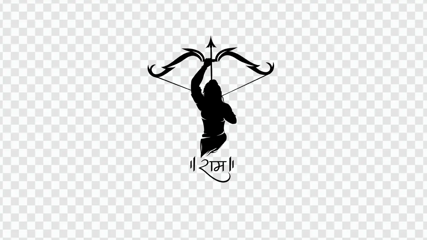 Majestic Chhatrapati Shivaji Maharaj Calligraphy Silhouette PNG Clipart