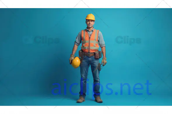 Construction Worker in Safety Gear