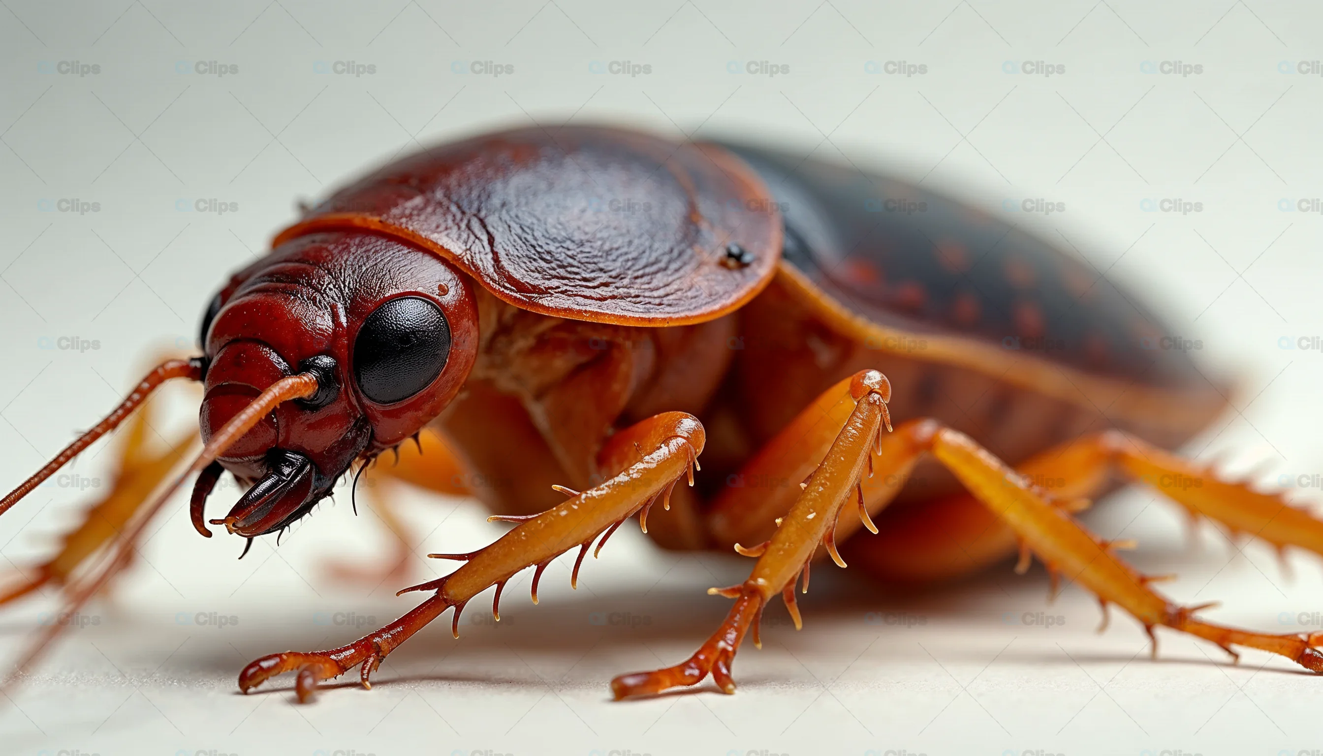 Macro Close-Up of Cockroach