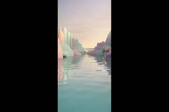 Pastel Fantasy River