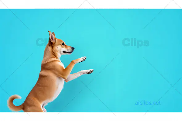 Dog Standing on Hind Legs