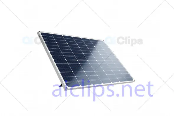 3D Solar Panel Model for Renewable Energy Projects