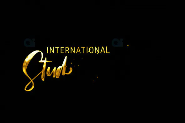 International Studio Golden Logo Animation