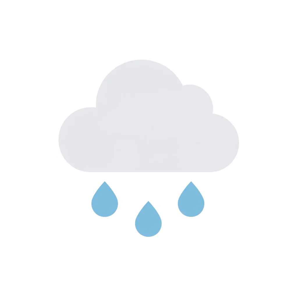 Sleek Rain Cloud Icon