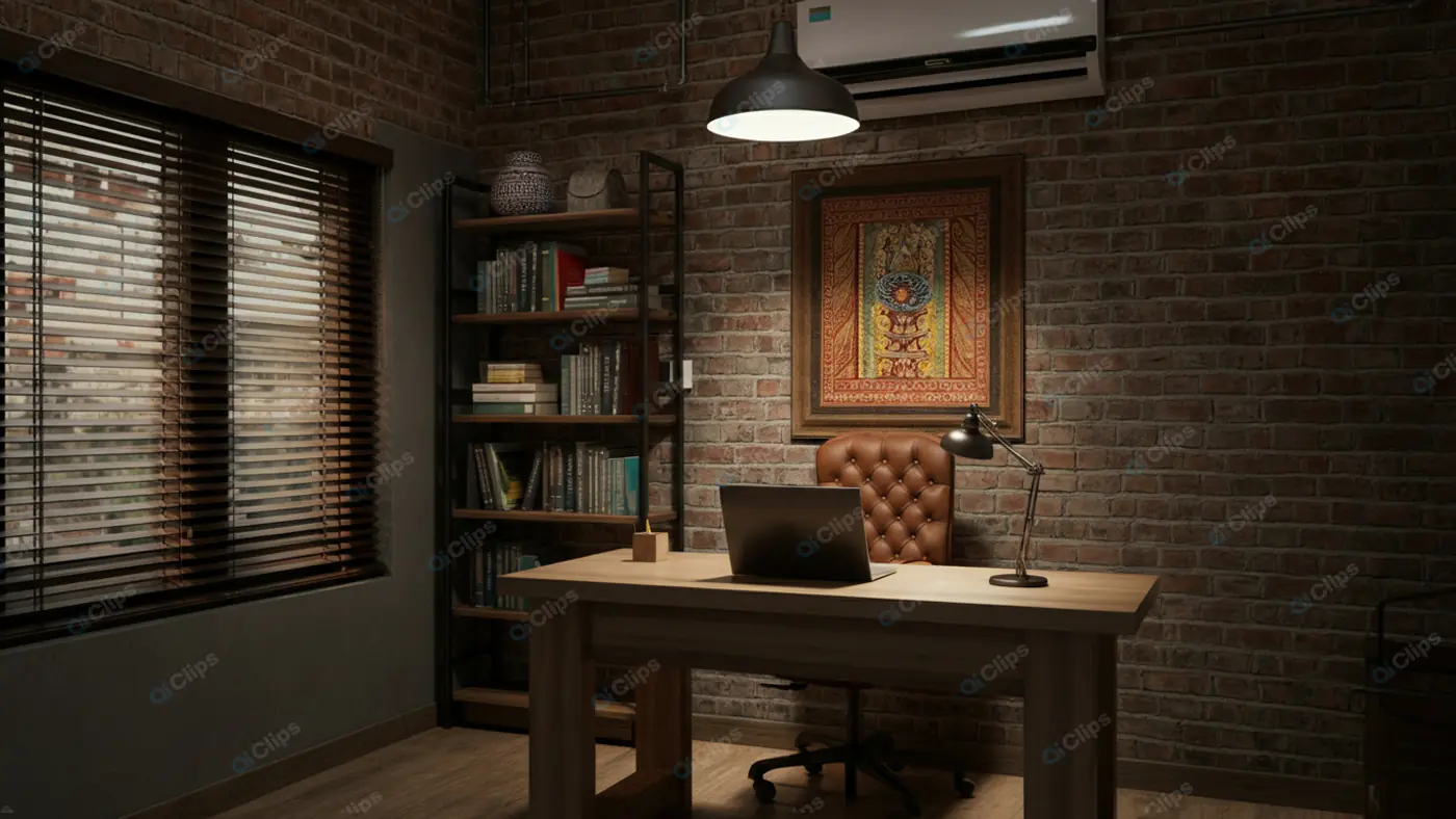 Rustic Home Office Ambiance