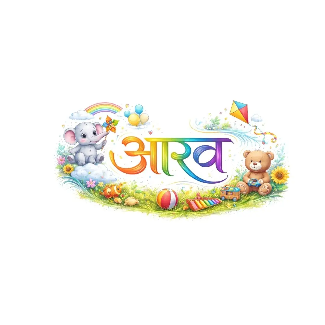 Aarav Hindi Calligraphy Kids Playful Toys PNG Clipart