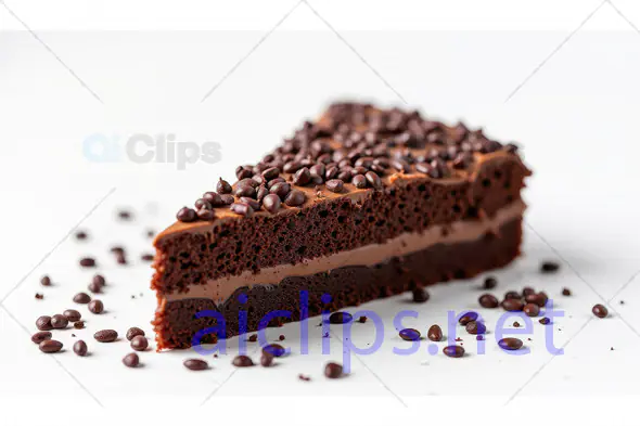 Chocolate Cake Slice with Choco Chips