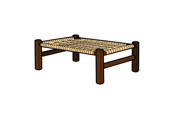 Woven Stool Vector