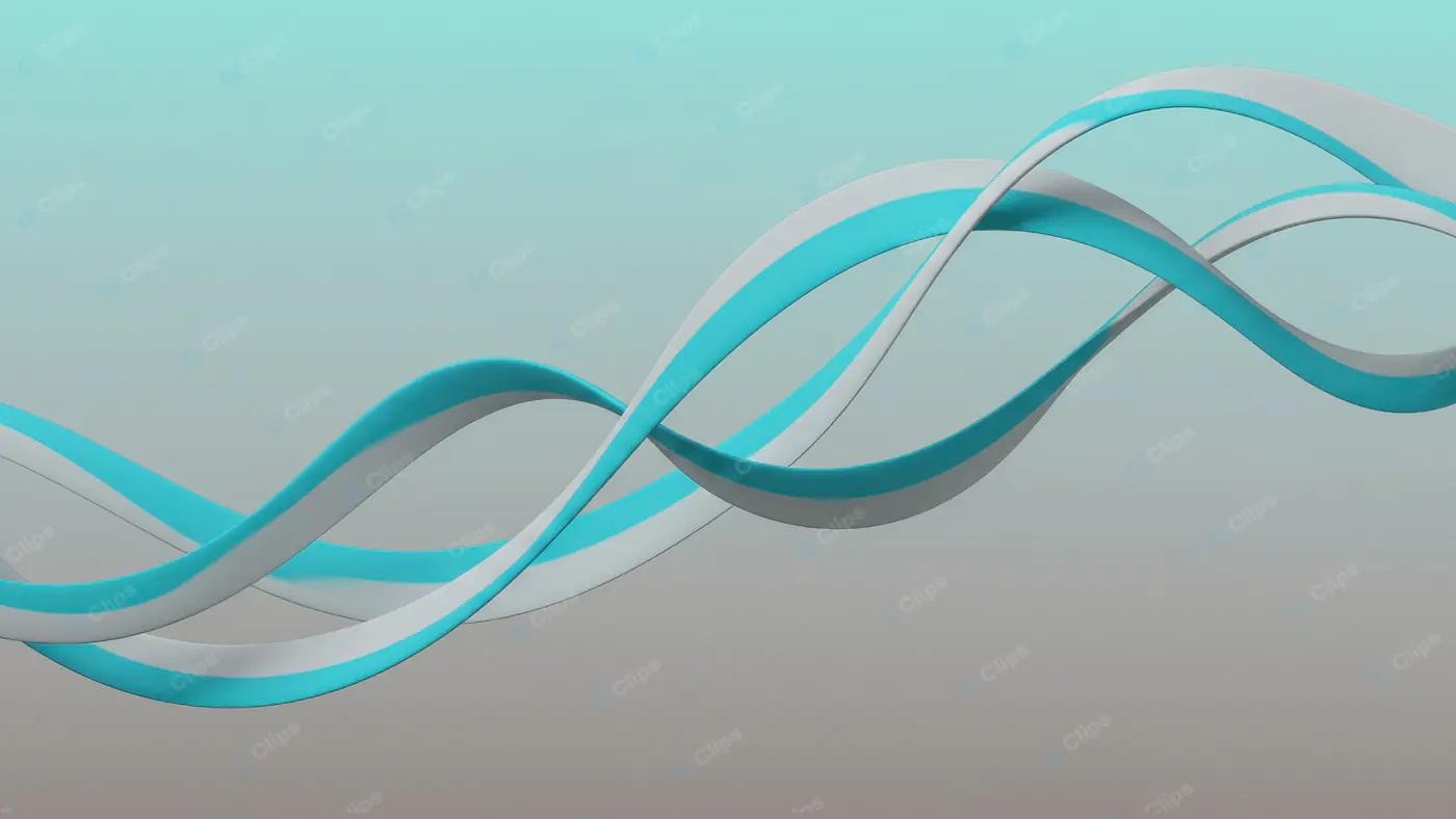 Turquoise Ribbon Flow