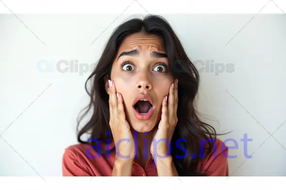 Surprised Woman Expression Close-Up