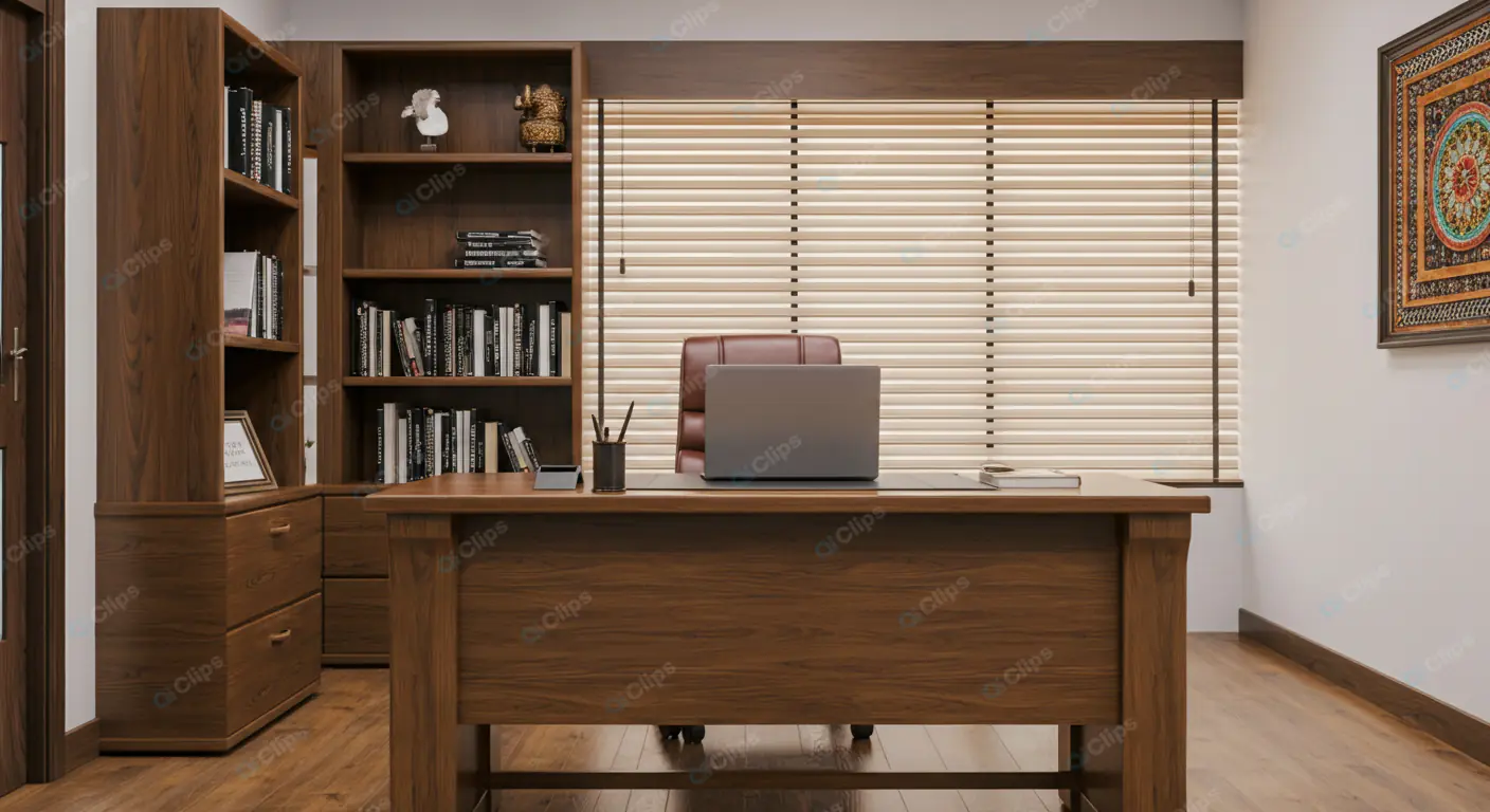 Sophisticated Wooden Home Office
