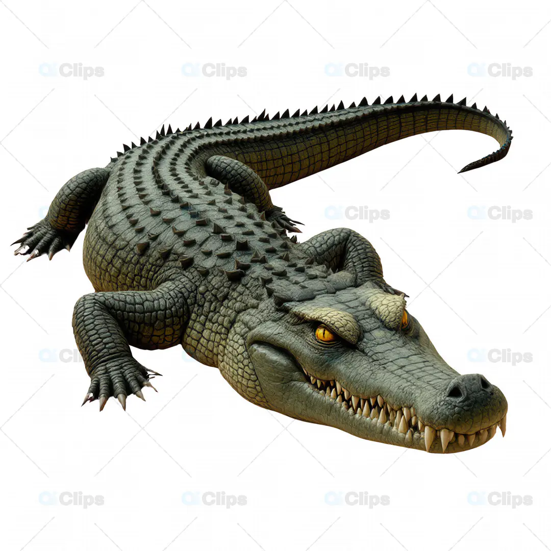 Realistic 3D Crocodile Model – Detailed Animal Illustration