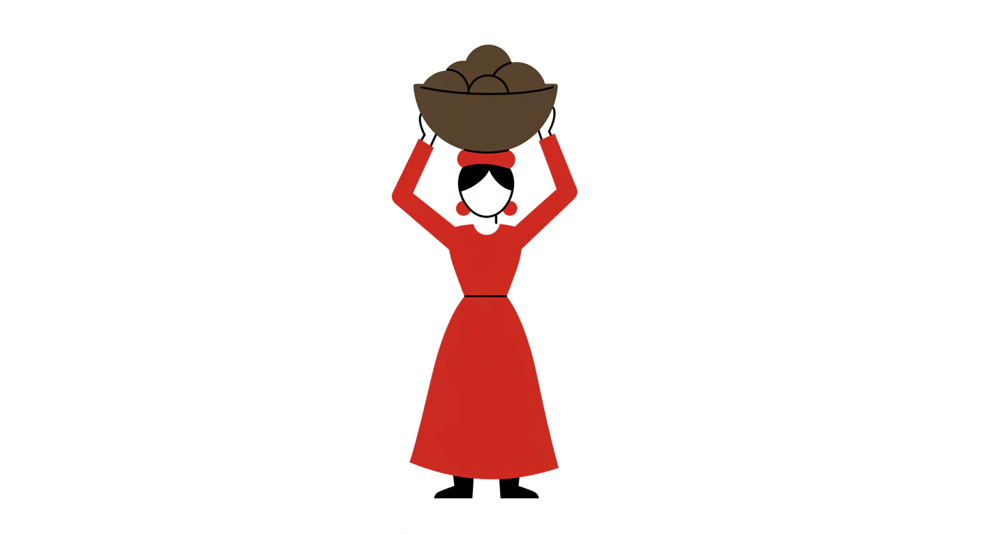 Minimalist Indian Porter Vector