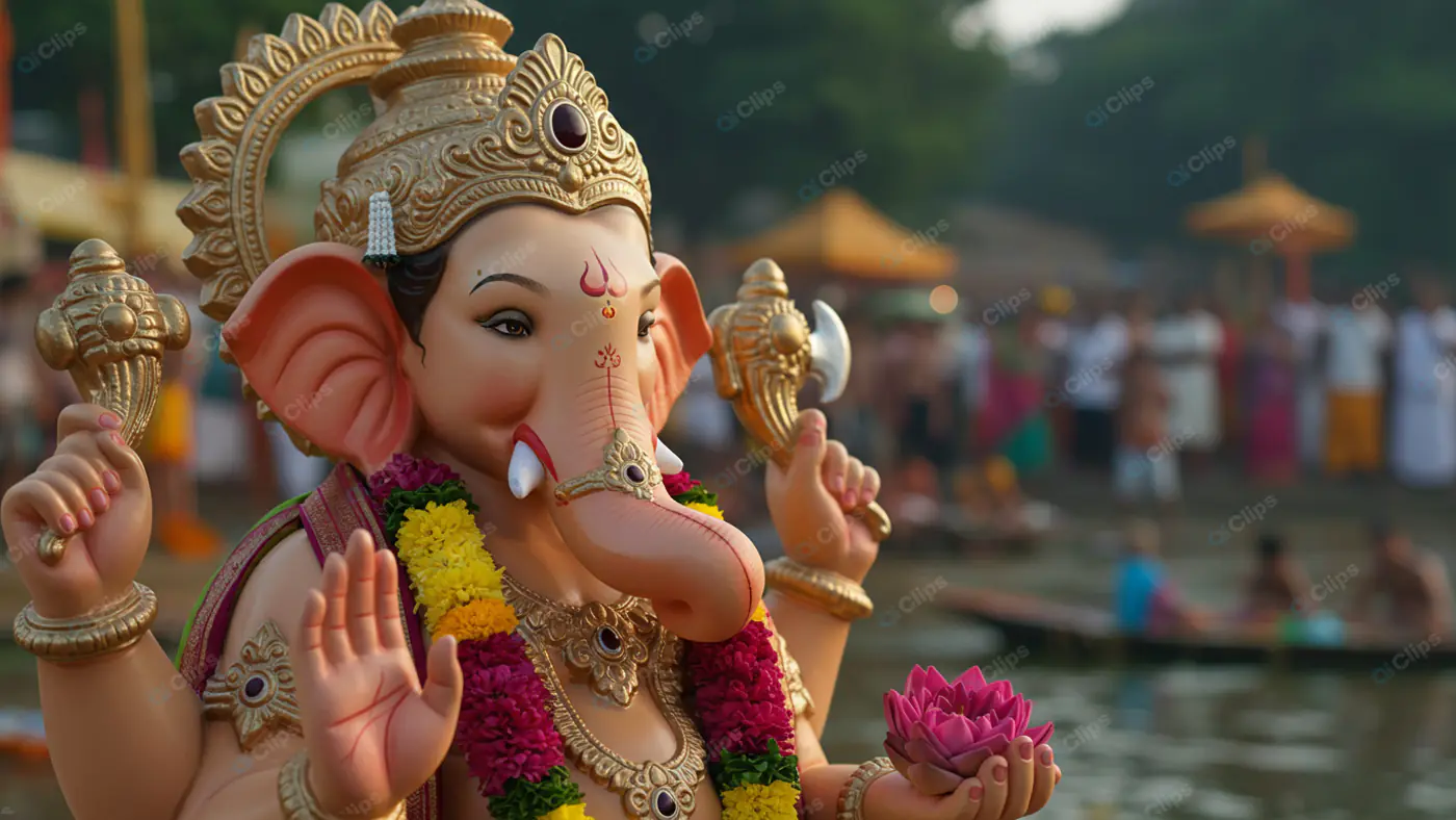 Ganesha's Vibrant Festival Blessings
