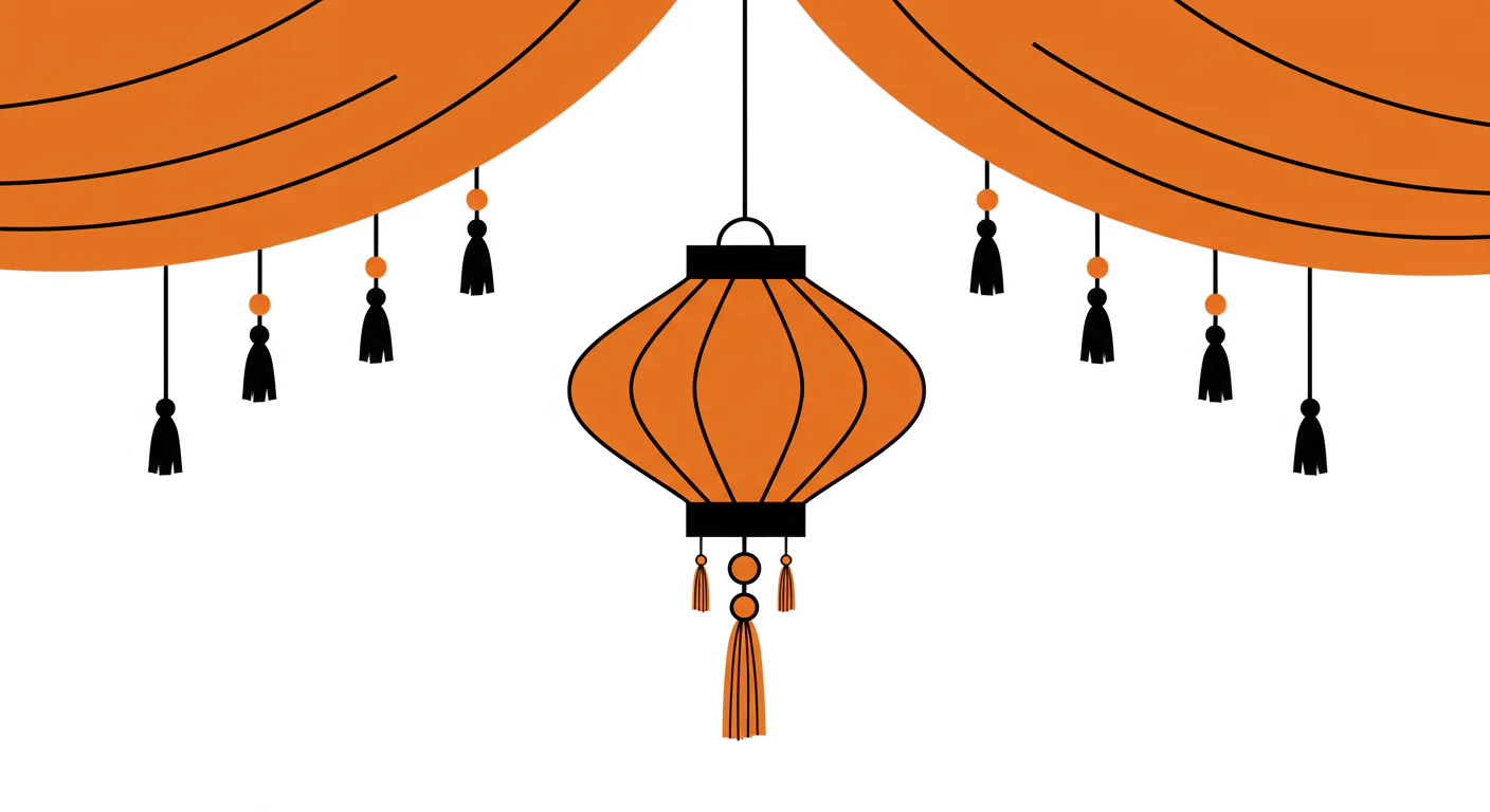 Festive Oriental Lantern Design